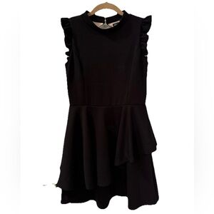 Ava & Yelly Nordstrom Girls Tween Black Keyhole Ruffle Party Dress Size 16